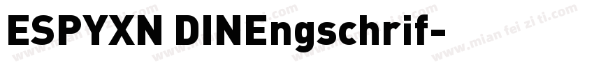 ESPYXN DINEngschrif字体转换